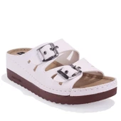 Dagoster DZA37-3001 Beyaz Günlük Ortopedik Kadın Terlik - 1