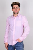 Wrangler W231039611 Pembe Uzun Kollu Erkek Gömlek - 1