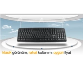 HIPER KM-3055 STANDART KLAVYE USB SİYAH - 5