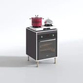 Kenzlife ankastre modülü kabini pança tantra gri 89-81*60*56 fırın ocak dolabı ayarlı ayaklı üstü kapalı thumbnail 2