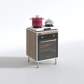 Kenzlife ankastre modülü kabini pança tantra crd 89-81*60*56 fırın ocak dolabı ayarlı ayaklı üstü kapalı thumbnail 2