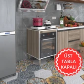 Kenzlife ankastre modülü kabini pança tantra crd 89-81*60*56 fırın ocak dolabı ayarlı ayaklı üstü kapalı thumbnail 1