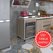 Kenzlife ankastre modülü kabini kalimera crd 85*60*56 fırın ocak dolabı ayarlı ayaklı üstü kapalı thumbnail 1