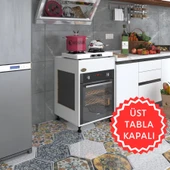 Kenzlife ankastre modülü kabini tilkowski3 byz 85*60*56 fırın ocak dolabı ayarlı ayaklı üstü kapalı thumbnail 1