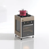 Kenzlife ankastre modülü kabini haya busa3 crd 85*60*56 fırın ocak dolabı ayarlı ayaklı üstten thumbnail 2