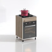Kenzlife ankastre modülü kabini şirpençe crd 85*60*56 fırın ocak dolabı ayarlı ayaklı üstten thumbnail 2