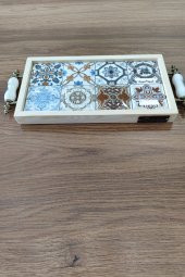 Esperanza Tepsi 14x26CM Doğal Masif Seramik Sunum Tepsisi - 2