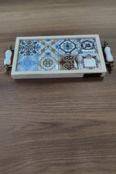 Esperanza Tepsi 14x26CM Doğal Masif Seramik Sunum Tepsisi - 3