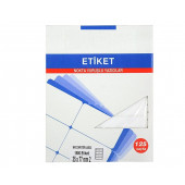 ZD-2030 BEYAZ SEVKİYAT VE LOJİSTİK ETİKETİ 1400 ADET NOKTA VURUŞLU YAZICILAR İÇİN 3,5x7,7cm - 2
