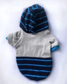 Blue Line Sweatshirt Kapşonlu Kedi Kıyafeti Kedi Sweatshirt - 4