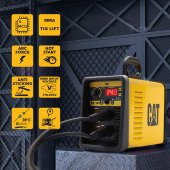 CAT DZ141T 140 Amper TIG LIFT/MMA Çanta Tipi Profesyonel Dijital İnverter Kaynak Makinesi + CAT DX37 Avuç Taşlama - 4