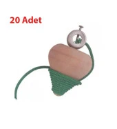 Boyanabilir Ağaç Topaç (20 Adet) - 1