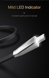 Cafele 2.4A Led Işıklı Mikro Usb Cep Telefonu Hızlı Şarj Kablosu - 4