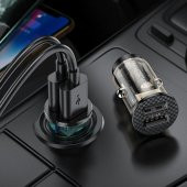 Kuulaa 3.4A 17W Hızlı Şarj Mini Dual USB Araç Şarjı thumbnail 2