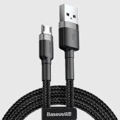 Baseus Cafule Mikro Usb 1 Metre 2.4A Hızlı Şarj Halat Usb Kablo - 2