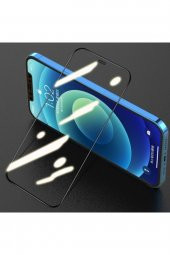 Ally Iphone 12 Pro Max 5d Kavisli Full Tempered Cam Ekran Koruyucu Siyah thumbnail 1