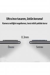 Sm Galaxy A12-a42 Tempered Cam Kamera Koruyucu Şeffaf - 2