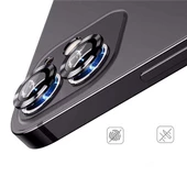 Apple iPhone 12 3D Metal Çerçeveli Kamera Lens Koruyucu - 7