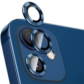 Apple iPhone 12 3D Metal Çerçeveli Kamera Lens Koruyucu - 1
