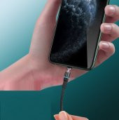 Essager Manyetik Mıknatıslı Led Işıklı Mikro USB Kablo thumbnail 4