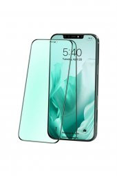 Ally Iphone 12 Pro Max Anti -blue Green Light Göz Korumalı Tempered Full Ekran Koruyucu Siyah - 1