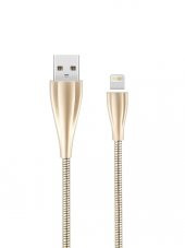 Vonk 2.4A Yaylı Lightning Kablo Gold 1Metre - 1