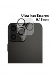 Iphone 13 Pro-13 Pro Max Uyumlu 3d Full Tempered Glass Cam Kamera Koruyucu Şeffaf - 2