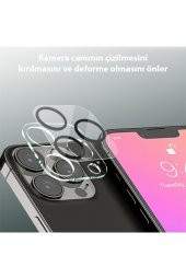 Iphone 13 Pro-13 Pro Max Uyumlu 3d Full Tempered Glass Cam Kamera Koruyucu Şeffaf - 3