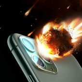 ​iPhone 12 6.1 Pro Full Tempered Kamera Koruyucu Kırılmaz Cam thumbnail 4