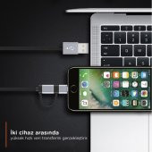 LinkTech K555 2in1 Lightning / Micro USB Şarj Kablosu - 1