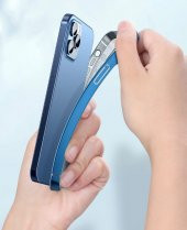 Baseus Glitter İPhone 12 Pro Max Lüx Şeffaf TPU Silikon Kılıf - 4