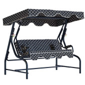 Yekta 3 Kişilik Bahçe Salıncağı Balkon Salıncak 200 cm Karaburun - 2