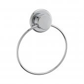 Zhlhome Yapışkanlı Yuvarlak Metal Banyo Havluluk Askısı - 1
