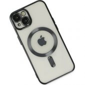 Ally iPhone 14 Plus 6.7inç Renkli Kenar Lazer Çerçeveli Magsafe Uyumlu Silikon Kılıf - 2