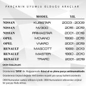 Renault Trafic, Nissan NV300, Opel için Civatalı Güneşlik Ayağı - 2