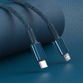 Baseus High Density Braided 20W Type-C To iPhone Lightning Hızlı Şarj ve Data Kablosu 1m - 4