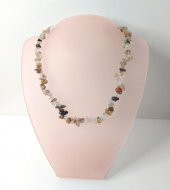 Kolye Kırık Doğal Taş Kolye Gerdanlık Çakra Enerji Takı Aksesuar - 1