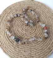 Kolye Kırık Doğal Taş Kolye Gerdanlık Çakra Enerji Takı Aksesuar - 3