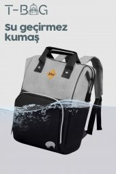 Kiwi T-Bag Anne Bebek Sırt Bakım Çantası Vizon - 5