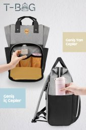 Kiwi T-Bag Anne Bebek Sırt Bakım Çantası Mavi - 4