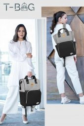 Kiwi T-Bag Anne Bebek Sırt Bakım Çantası Mavi - 8