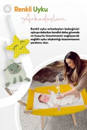 Kiwi Sleepwell Doğal Ahşap Platformlu Sallanır Bebek Hamağı Mavi - 6