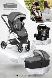 KİWİ GO TRAVEL SİSTEM BEBEK ARABASI GRİ - 1