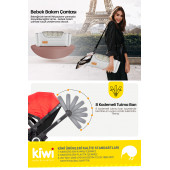 KİWİ GO TRAVEL SİSTEM BEBEK ARABASI SARI - 12