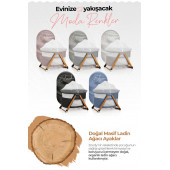 Kiwi Zoody 3 in 1 Bebek Beşiği, Oyun Parkı ve Park Yatak Mavi - 3