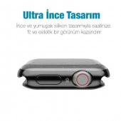 Ally Apple Watch Uyumlu 7 45MM 360 Koruma Ultra Slim Silikon Kılıf - 3