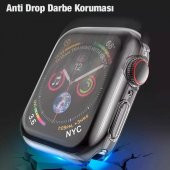 Ally Apple Watch Uyumlu 7 45MM 360 Koruma Ultra Slim Silikon Kılıf - 4
