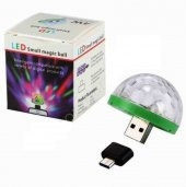 4w Usb Müzik Ritimli Ledli Sihirli Disko Topu Mikro Usb Otg Adaptörü Hediye - 2