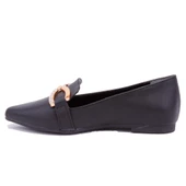 Dagoster DZA07-118106 Siyah Klasik Düz Topuklu Kadın Ayakkabı - 3