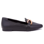 Dagoster DZA07-118106 Siyah Klasik Düz Topuklu Kadın Ayakkabı - 2